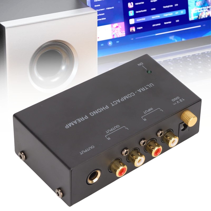 Preamplificador de Tocadiscos Phono, PP400 Entrada Estéreo Salida Amplificador de