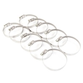 Ramair Filters WD070W2-10PK Stainless Steel W2 Worm Drive Clip, 50-70 mm, Set of 10
