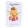 Set Anillo Y Collar Rapunzel Plata Regalo Mujer Kyra Gold Dorado