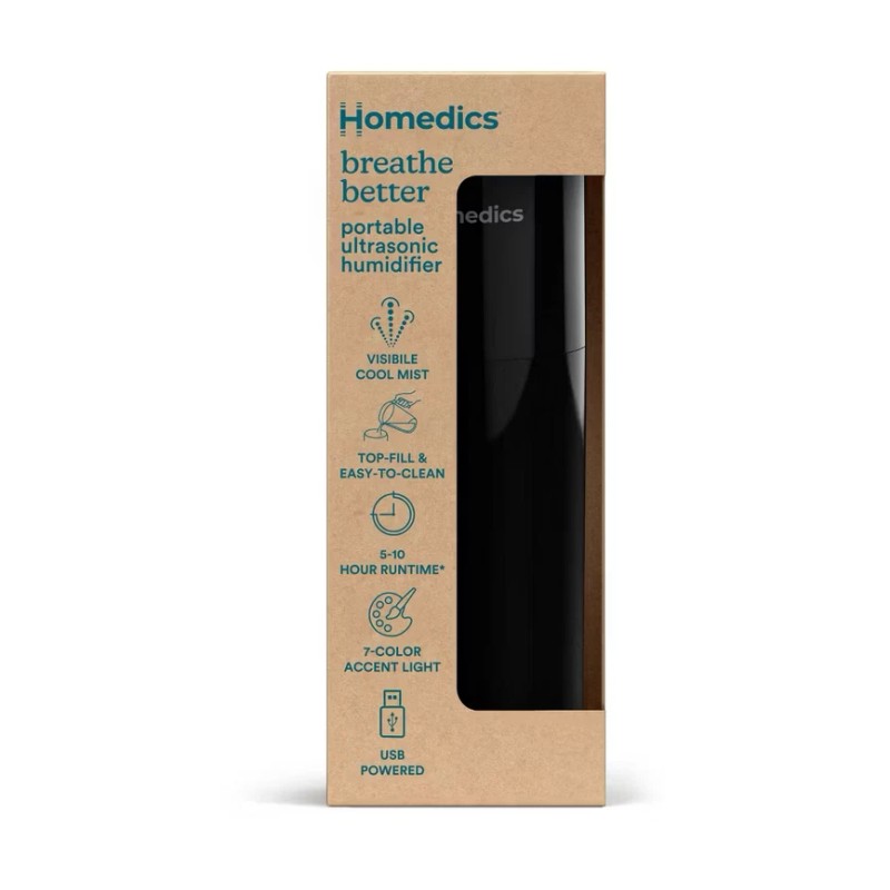 HoMedics Portable Ultrasonic Humidifier - Lot of 2 One for