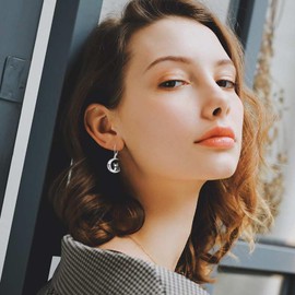 Koala/Highland Cow/Panda/Cat Moon Drop Earrings for Women 925 Sterling Silver Cute Animal Earrings Jewelry Gift, Sterling Silver