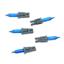 Christmas Concepts® Pack of 5 Dark Blue Push in Spare Bulbs - 2.5v 0.35w 0.14a - Replacement Bulbs