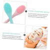 PACKOVE 2pcs Double-Sided Silicone Facial Cleansing Brush Skin-Friendly Exfoliating Massaging