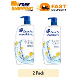 head & shoulders 2 Pack - Head & Shoulders Anti-Dandruff Classic Clean Shampoo, 38.8 fl. oz.