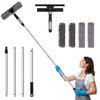 PHABULS Window Washing Kit with Extension Pole, 73’’ Window Cleaning