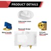 EFIELD Premium Washing Machine (Laundry) Outlet Box with Center Drain,