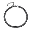 Prosteel Foot Jewelry for Women Girls Black Cuban Link Anklet