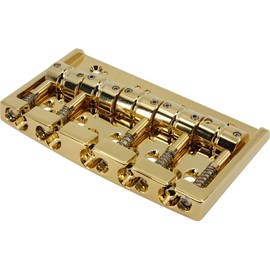GOTOH 404SJ-5 5-String Bass Bridge w/Steel Saddles - Gold