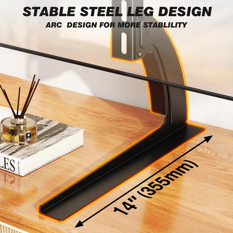 5Rcom TV Stand Mount, Universal TV Stand Tabletop for 22