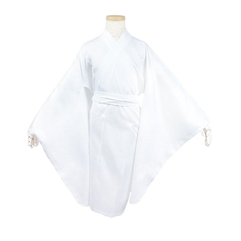Kyoetsu Shichi-Gosan, 5 Years Old, Boys Nagajuban, White, With Pattern,