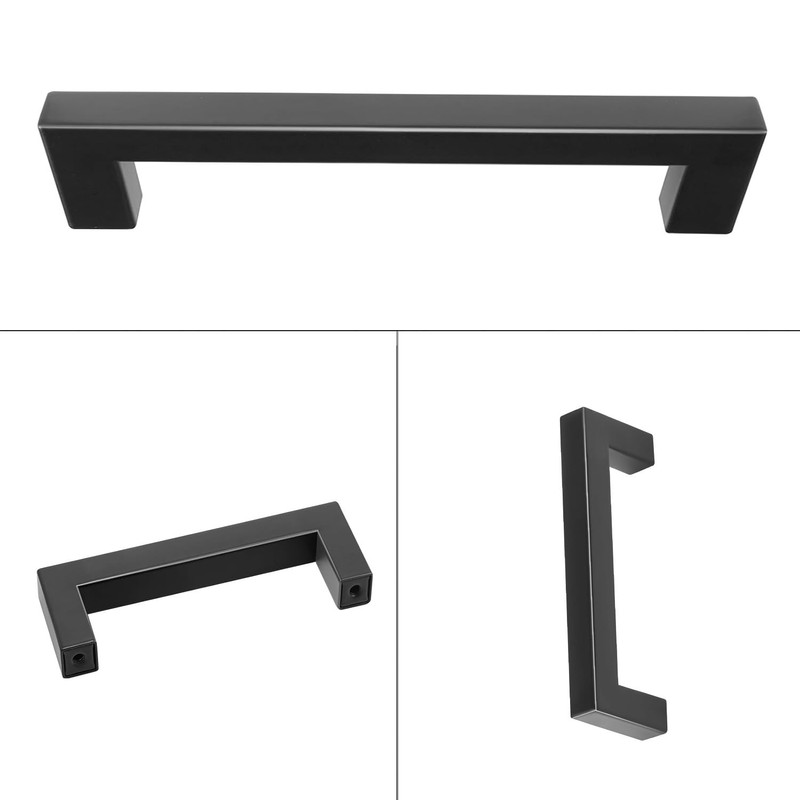 Hysgscwd 10PCS 3.8-inch Drawer Handles, Matte Black Cabinet Handles, Hardware,