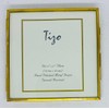 Tizo 4" X 4" Square Brass Photo Frames, Made in