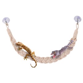 Hermit Crab Rope Ladder - Hermit Crab Toys Habitat Decor,Hermit Crab Climbing Jute Rope Ladder Habitat Decor for Hermit Crab Lizards Geckos Snakes