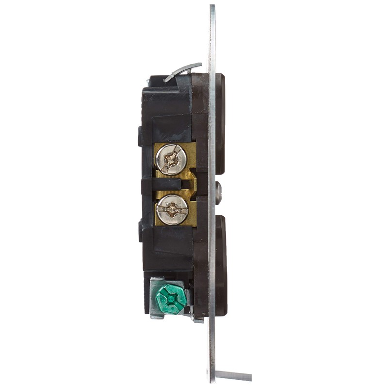 Leviton 15 Amp 125 Volt, Duplex Receptacle, with 4" Metal