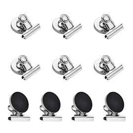 10pack Strong Magnetic Clips,Heavy Duty Refrigerator Magnet Clips,31mm Wide Scratch Safe,Clip Magnets Best for House Office School Use, Hanging Home Decoration, Photo Displays