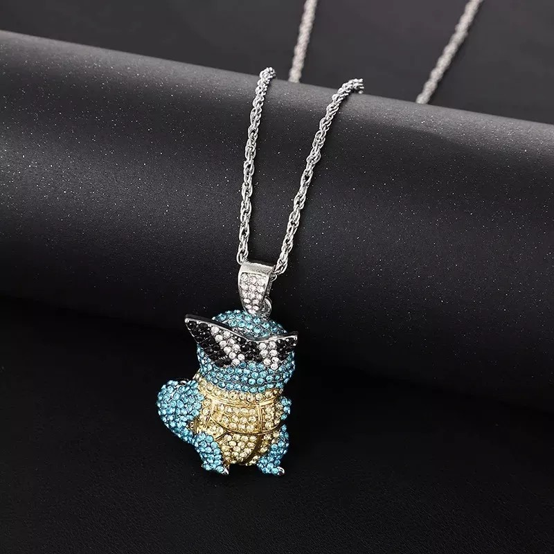 Alien Technology Collar Squirtle Pokemón Anime Fantasía Joyería Cadena Regalo