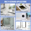 Jobon Shower Threshold Water Dam Guard- (67 Inch) Collapsible Silicone