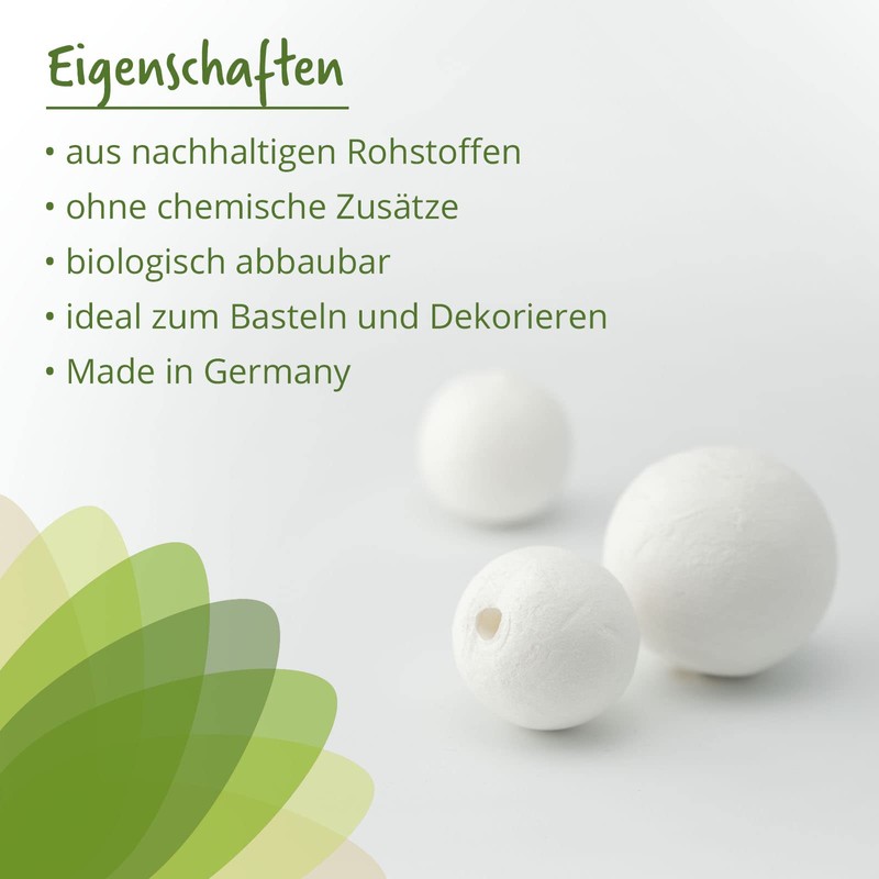 MCE-Commerce A0010302 Cotton Balls 30 mm Pack of 100 Cellulose