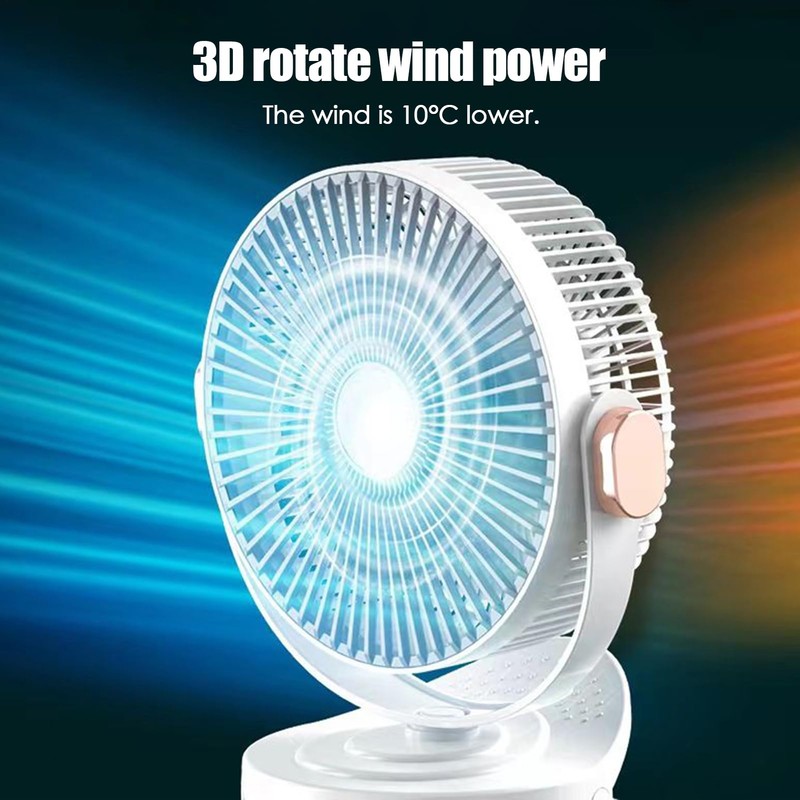 Fan with Clip - Table Fan,8-Inch Hangable Adjustable-Speed Quiet USB