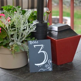 Cohas Eco Chalkboard Includes 4 Unframed Blackboards with No Chalk Marker, 5 x 7 Inches Each, No Marker