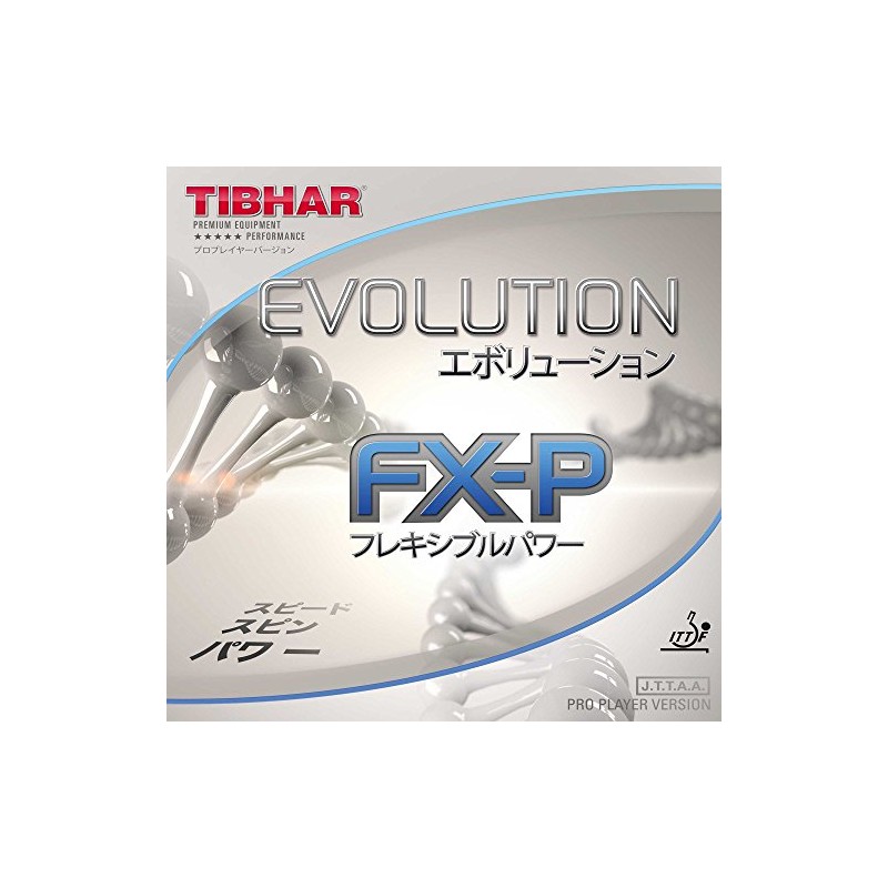 Tibhar Evolution FX-P Table Tennis Rubber (Red, 2.0mm)