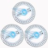 3 Pcs Protractor Circle Protractor, 360 Degree Protractor Angle Measure