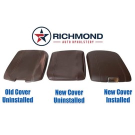 Richmond Auto Upholstery - Replacement Genuine Leather Center Console Lid Cover, Canyon Brown Compatible with 2010-2018 Dodge Ram 2500 Laramie Limited Longhorn