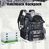 Piscifun Fishing Tackle Backpack with Rod Holders & 4 Tackle