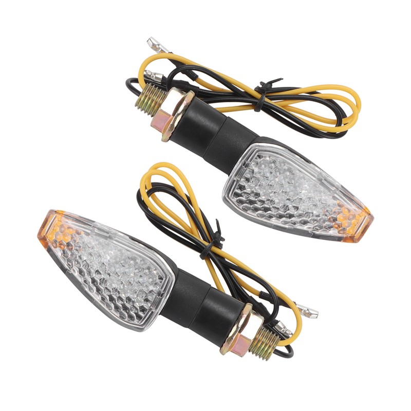 Pair Motorcycle Turn Signal Light 12V LED Waterproof Replacement for
