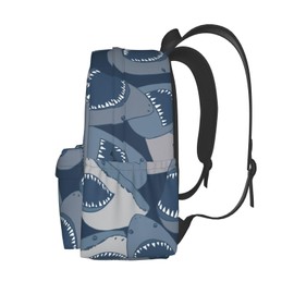 Jbofyee Backpack For Men Women, Sharks, One Size, Daypack Backpacks