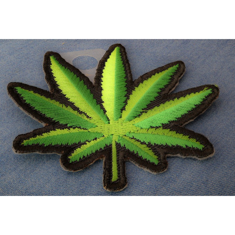 Ivamis Pot Leaf Novelty Iron on Patch - 3x3 inch