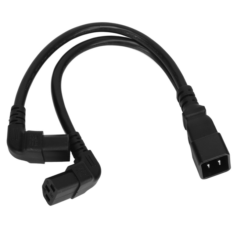 IEC320 C20 to Dual C13 Cord 1 in 2 Out