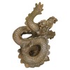 Aquatic Aquarium Decor Aged Golden Dragon Medium Fish Tank Ornament