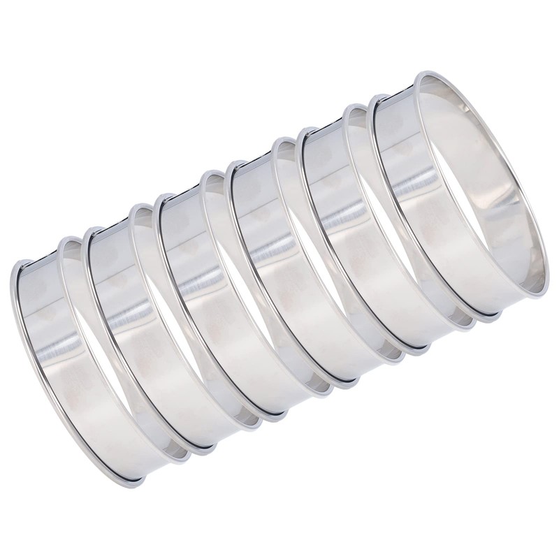 6 Stainless Steel English Muffin Rings Easy to Make Muffin