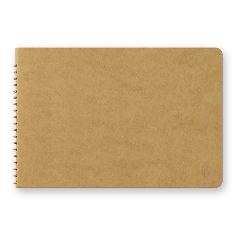 Midori Travelers Note Spiral Ring B6 Blank DW Craft Camel
