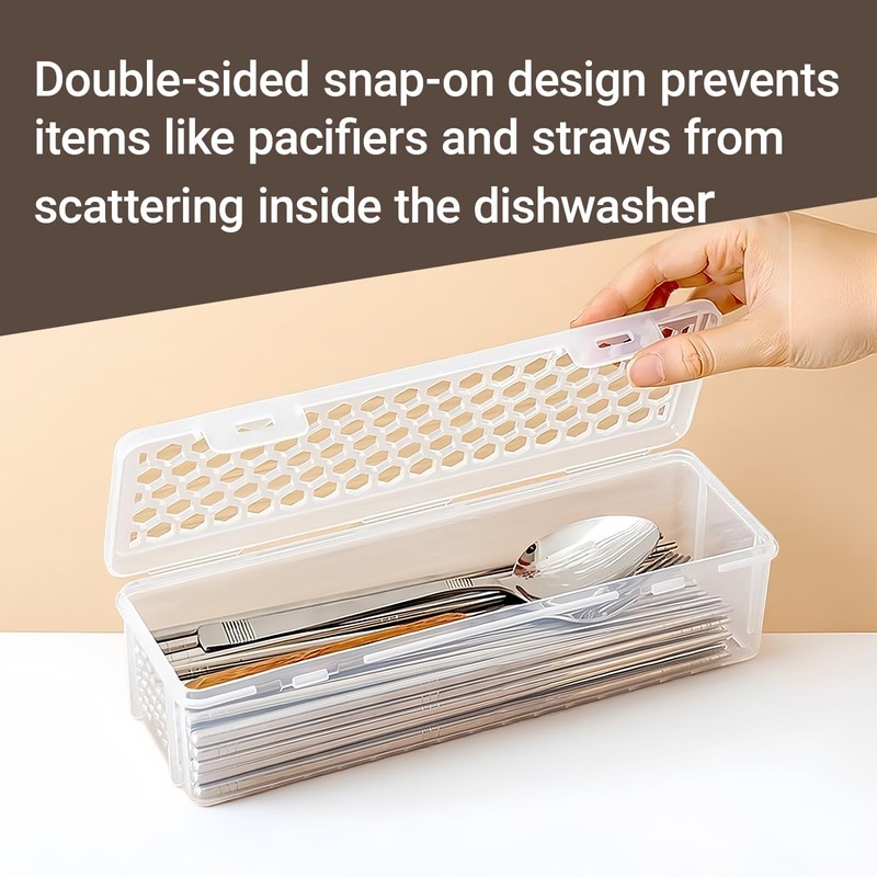 Keiwhsly Dishwasher Basket for Small Items, Dishwasher Silverware Holder for