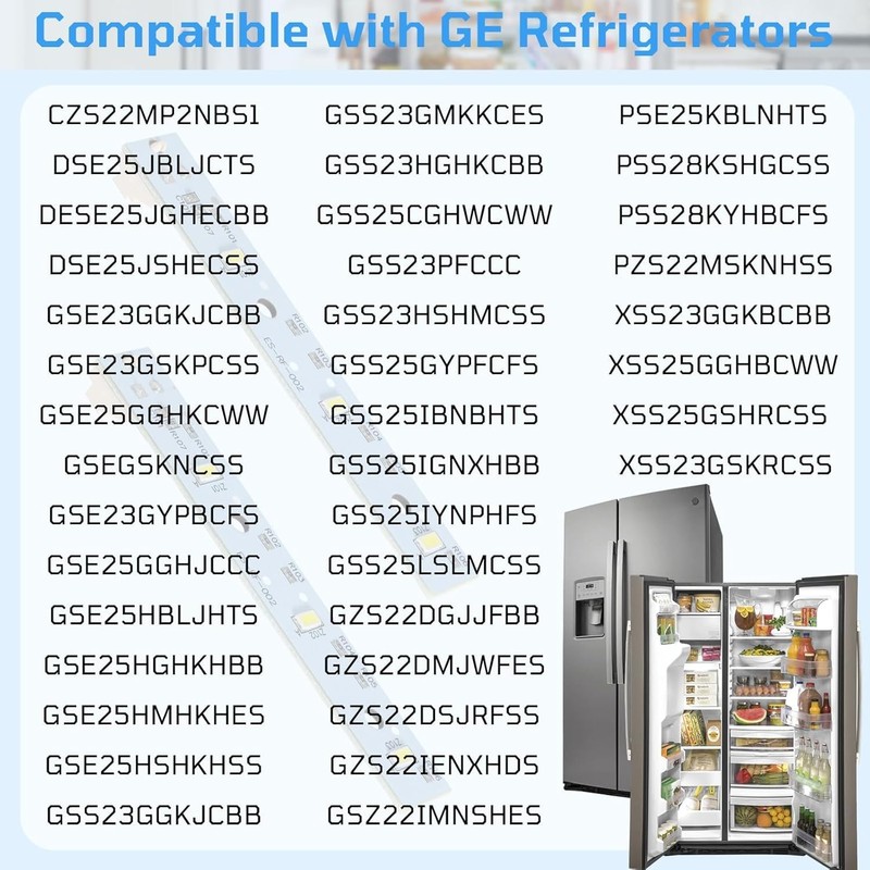 5PCS WR55X26671 LED Light Board for GE Refrigerator and Freezer,