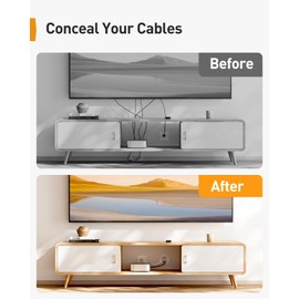 Perlegear in-Wall Cable Management Kit, TV Cord Hider for Wall Mounted TV and Speakers, Power and Low Voltage Wire Management. Includes Drill Template, Dust Bag and Drill Attachment for Easy Install