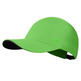 GADIEMKENSD Womens Running Hat Quick Drying Golf Hat Cool Mesh Ball Cap with Reflective Brim Light Weight Race Hat for Hiking Beach Workout Tennis Gym Grass Green