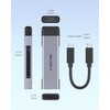 LENTION USB C to NVMe & SATA M.2 SSD Enclosure,