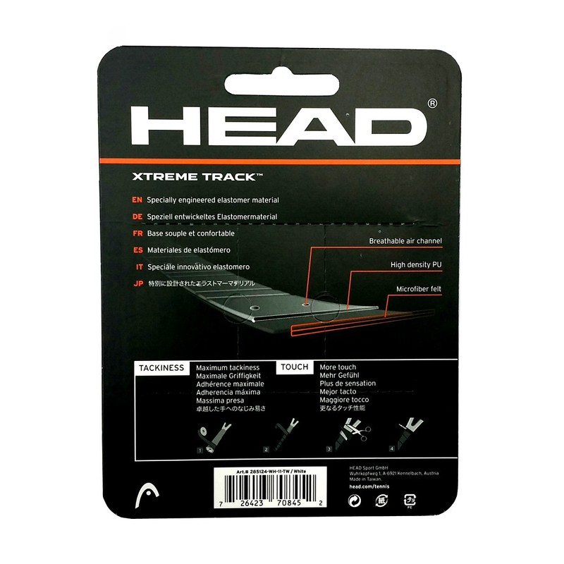 HEAD Xtreme Track Overwrap Tennis Racket Grip, White