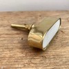 White Stone Solid Marble and Brass Drawer Door Knobs Cupboard