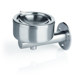 Ascher Wandaschenbecher Wandascher 12 cm, einfache Ausführung 18/0 mit Windfang
