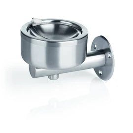 Ascher Wandaschenbecher Wandascher 12 cm, einfache Ausführung 18/0 mit Windfang