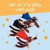 Set of 3 Flying Flingshot Howler Monkeys Plush Toys with