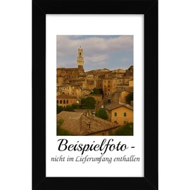 Abio Picture Frame Photo Frame Poster Frame for Photos Pictures Poster Rustic Vintage Boho Retro (Wood MDF, Black, 13 x 18 cm)