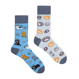 Spox Sox Casual Unisex Funny Crazy Colourful Socks for Men and Women, Cats