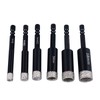 6Pcs Dry Diamond Drill Bit Kit 8 10 12 14