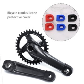 VGOL 3 Pair Bicycle Crank Arm Protector Sets Bicycle Crankset Cover Bike Crank Arm Boots Protectors Accessories for Mountain Bike Road Bike