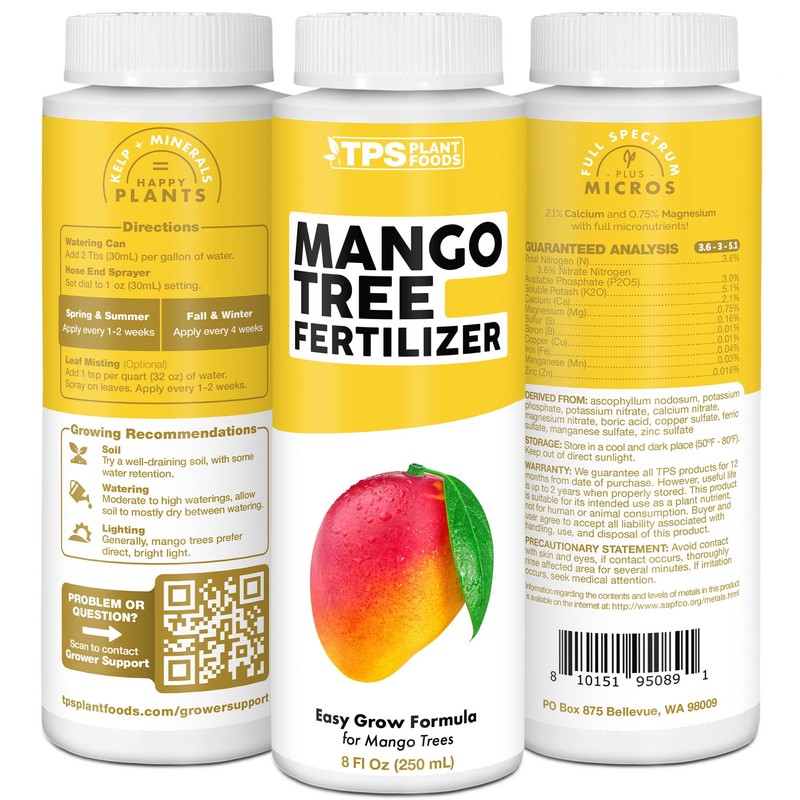 Mango Tree Fertilizer for All Mangoes and Anacardiaceae Trees, Liquid
